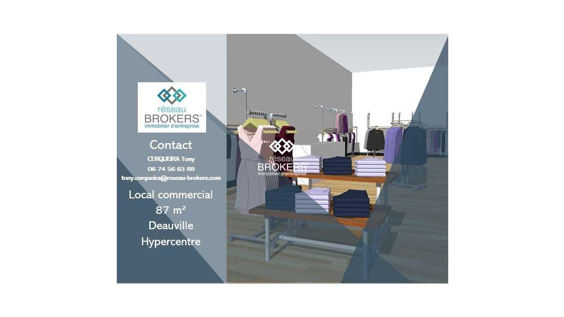 Cède DAB local commercial de 87m² à Deauville