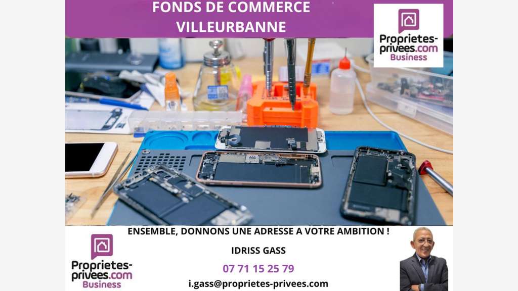 Rare cession de bail local 80m² à Villeurbanne