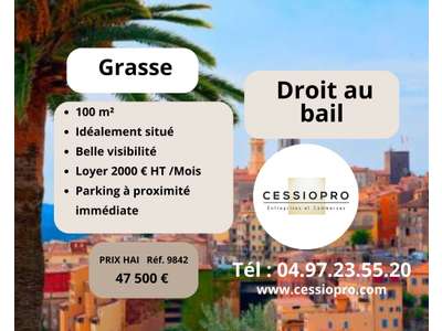 Cession droit au bail Locaux commerciaux - Boutiques à Grasse