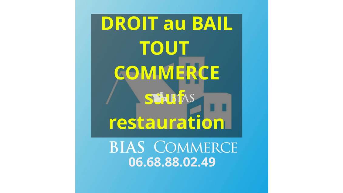 Droit au bail local commercial 30m² à Louviers