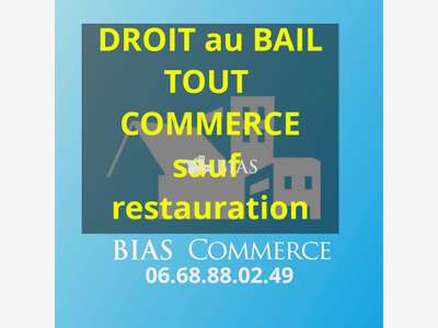 Droit au bail local commercial 30m² à Louviers