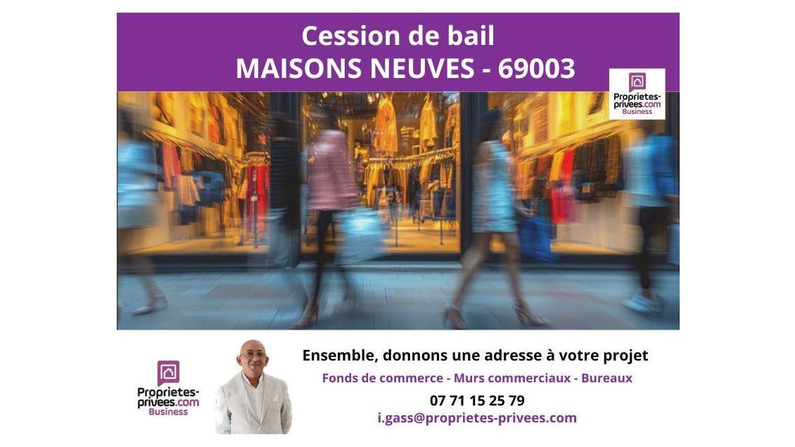 DAB local commercial grande vitrine 70m² à Lyon 3e