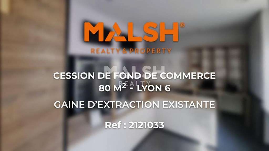 Droit au bail local belle vitrine 80m² à Lyon 6e