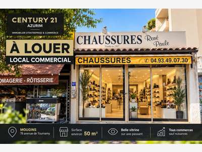 Cession droit au bail local 50m² à Mandelieu