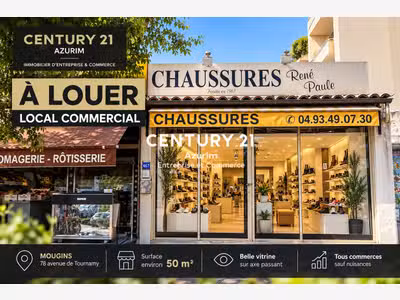 Cession droit au bail local 50m² à Mandelieu