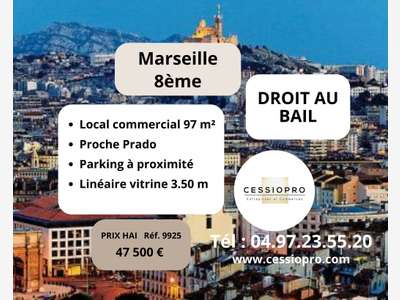 DAB local commercial 97m² à Marseille 8e Prado