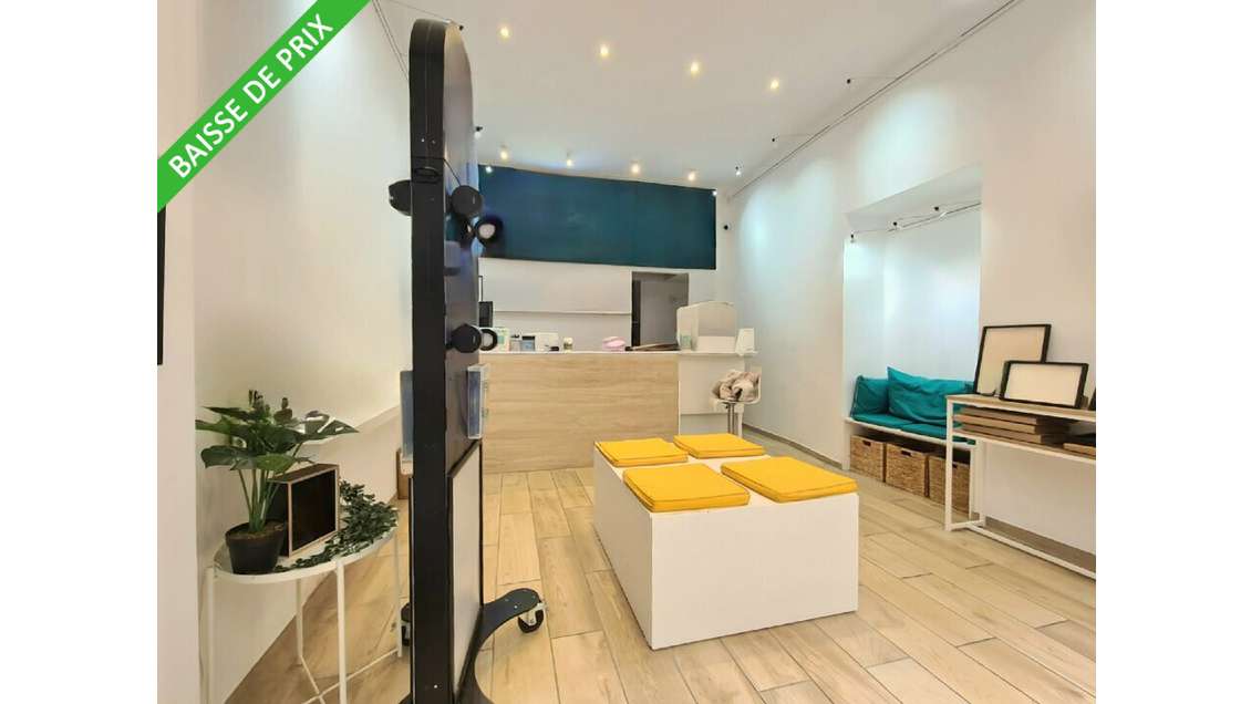 Local rénové 30m² emplacement N°1 Masséna Nice
