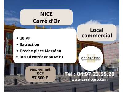 Cession droit au bail Locaux commerciaux - Boutiques à Nice