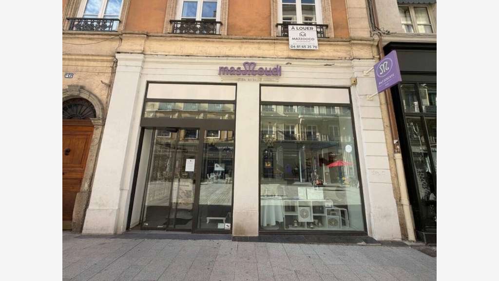 Local commercial 63m² à louer Lyon 2e Presqu'ile 