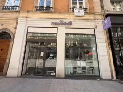 Local commercial 63m² à louer Lyon 2e Presqu'ile 