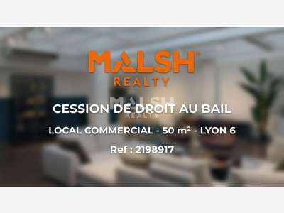 Local commercial 50m² à céder Lyon 6e rue Duquesne
