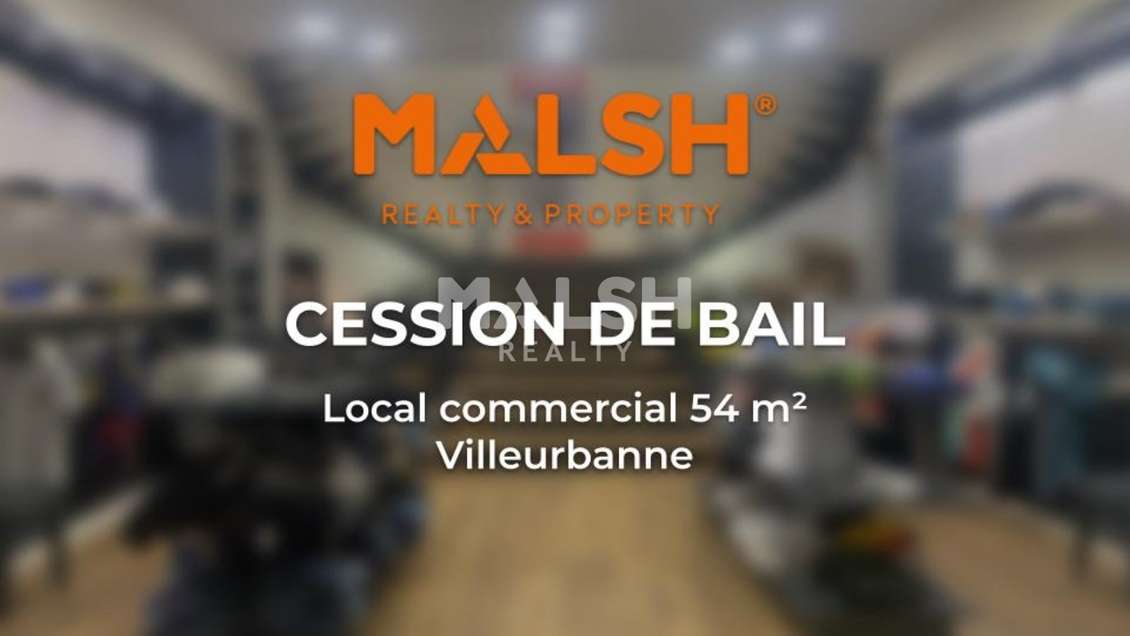 DAB local commercial 54m² RDC à Villeurbanne
