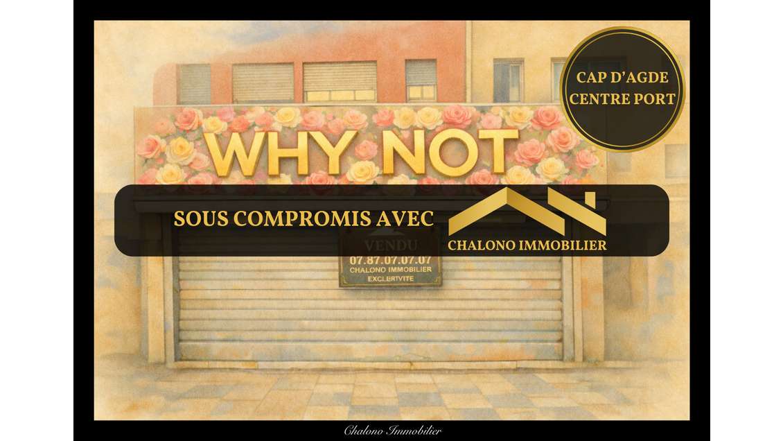 Cession bail local commercial 32m² Le Cap d'Agde 