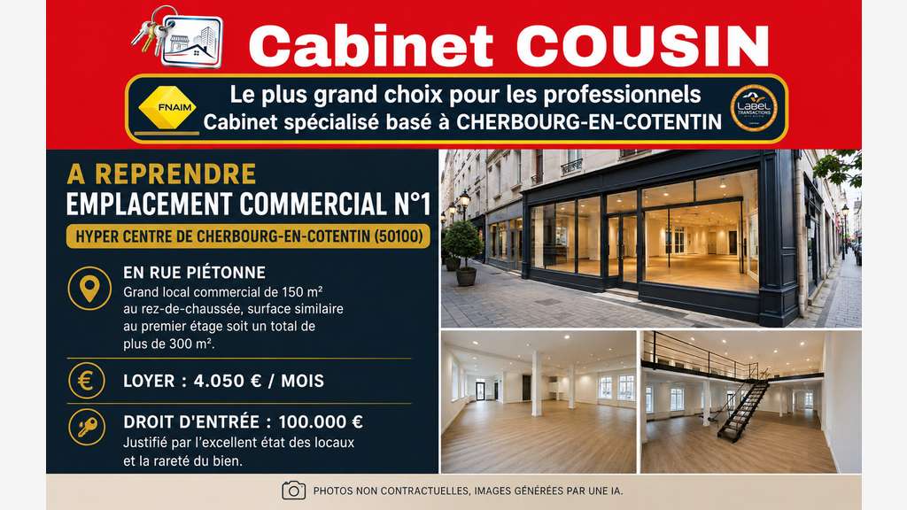 DAB local 300m² empl N°1 à Cherbourg-en-cotentin