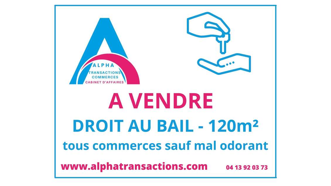 Cède bail tous commerces de 120m² à Alberville