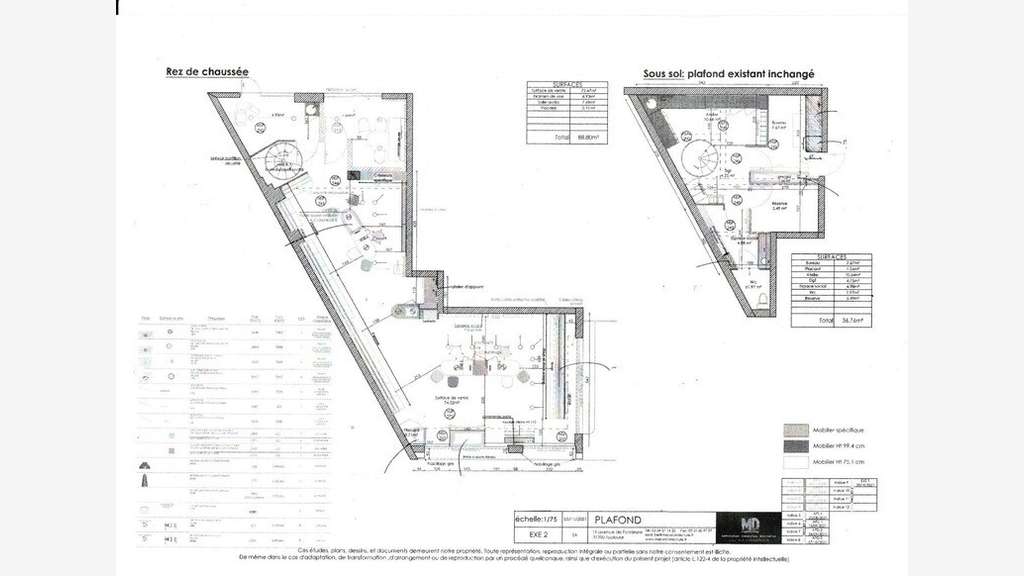 Cession bail local 126m² Bd Mal Juin à Cagnes