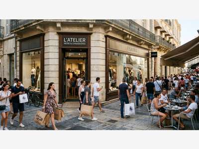 DAB belle boutique d'angle 90m² Montpellier centre