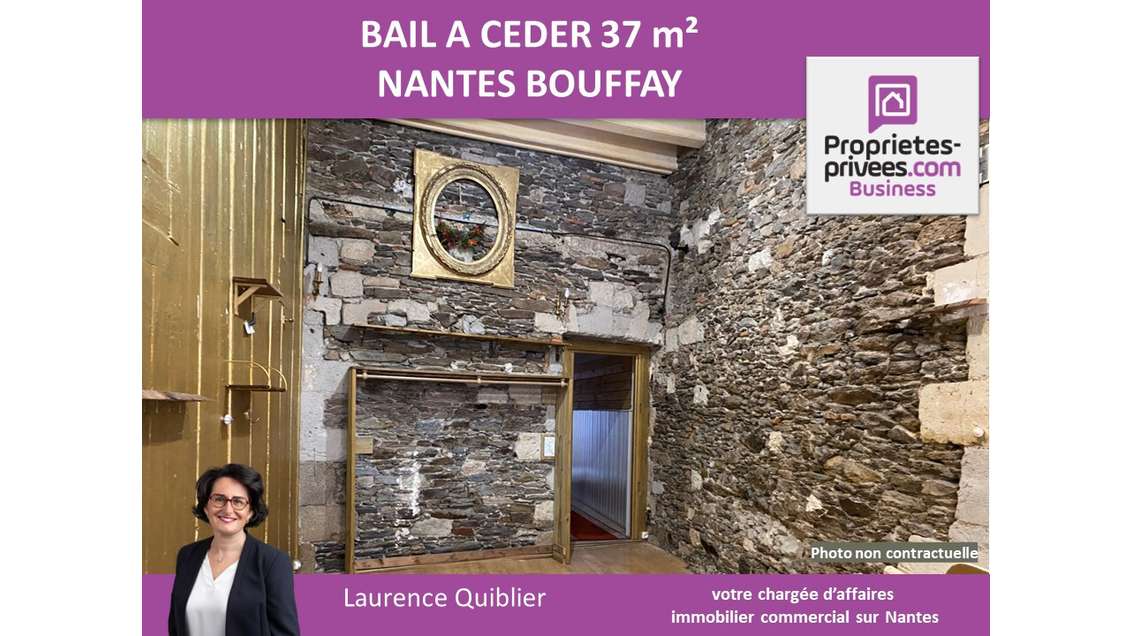 Bail à céder local de 37m² à Nantes centre