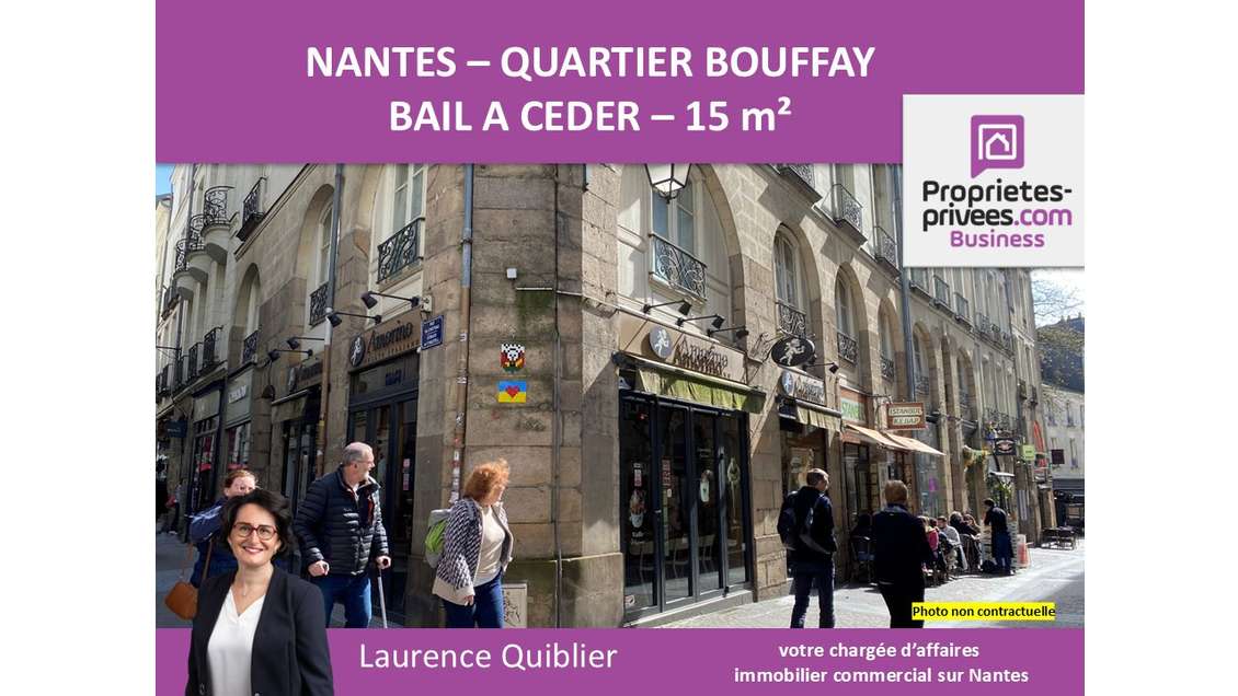Bail à céder 15m² quartier Bouffay à Nantes
