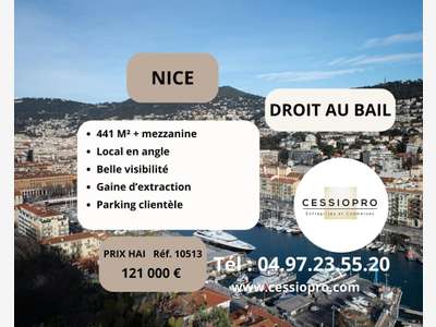 Local commercial 441m² plus mezzanine à Nice