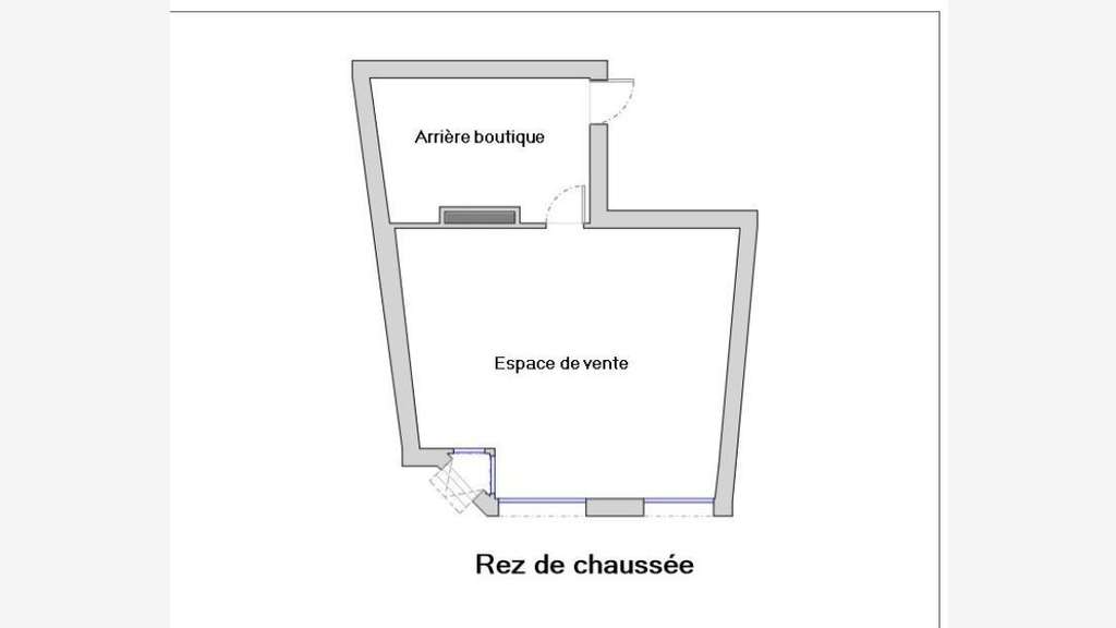 Cède murs commerciaux loués 95m² à Valence centre