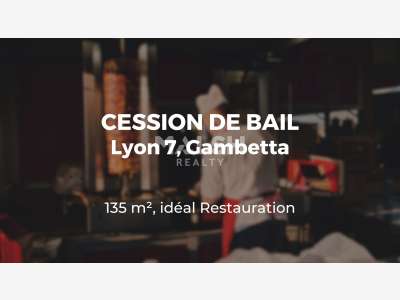DAB local commercial 135m² Lyon 7e Cours Gambetta 
