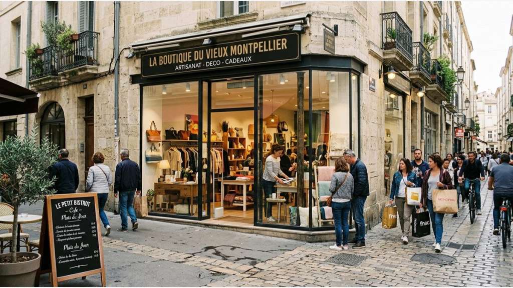 DAB belle boutique 48m² Montpellier centre piéton