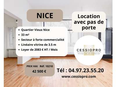 Cession droit au bail Locaux commerciaux - Boutiques à Nice