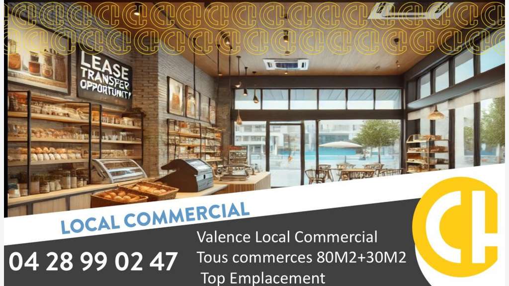 DAB local commercial 110m² très bon état à Valence