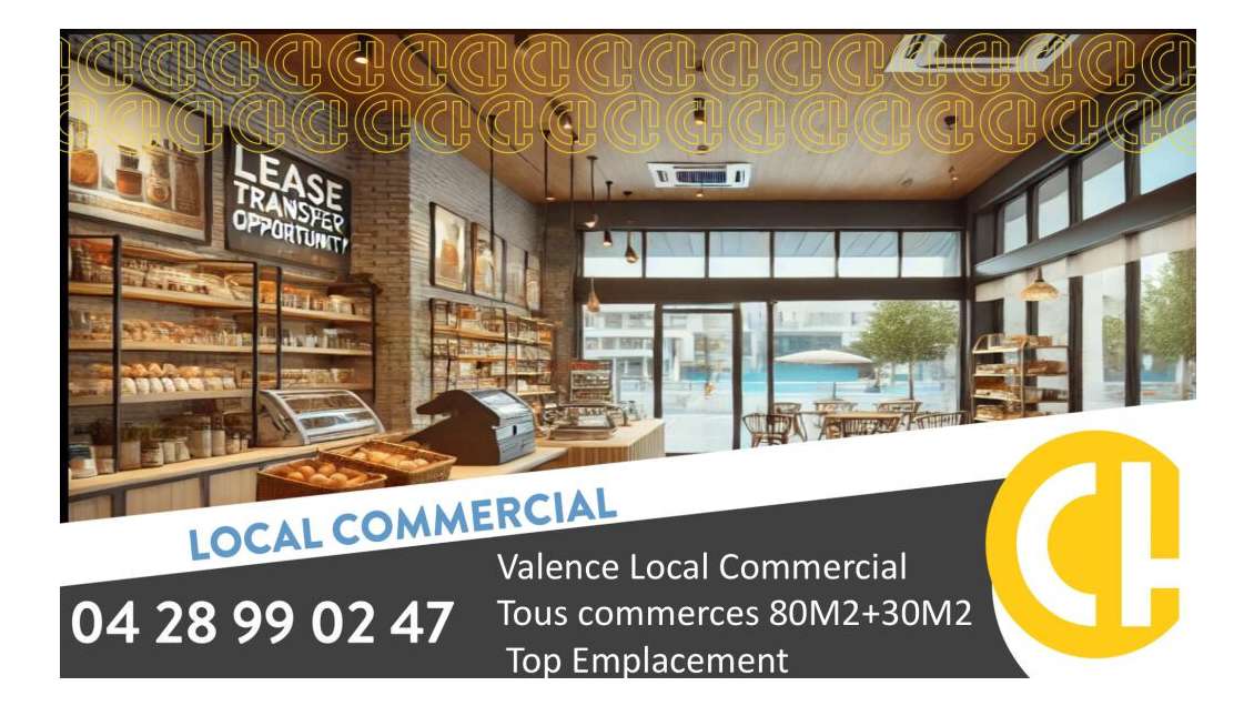 DAB local commercial 110m² très bon état à Valence