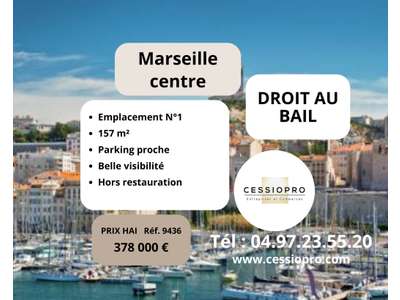Cession droit au bail Locaux commerciaux - Boutiques à Marseille 1er