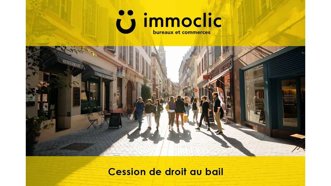 Droit au bail à céder hyper centre Strasbourg 