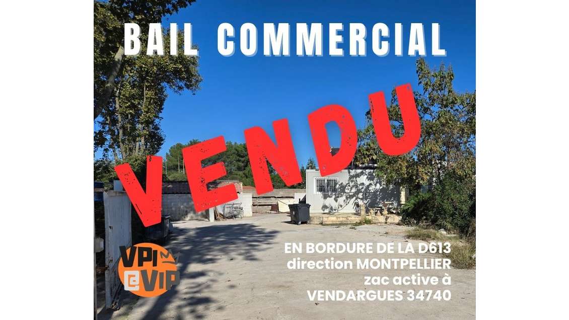 Bail 3/6/9 Emplacement N°1 bordure D613 Vendargues