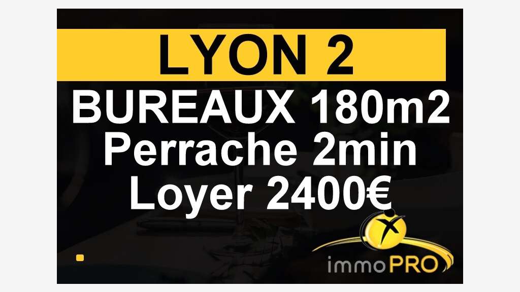 Loue 180m² de bureaux en RDC à Lyon
