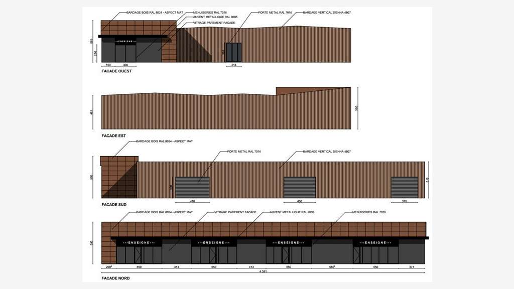 A louer local commercial de 450m² Apt axe central