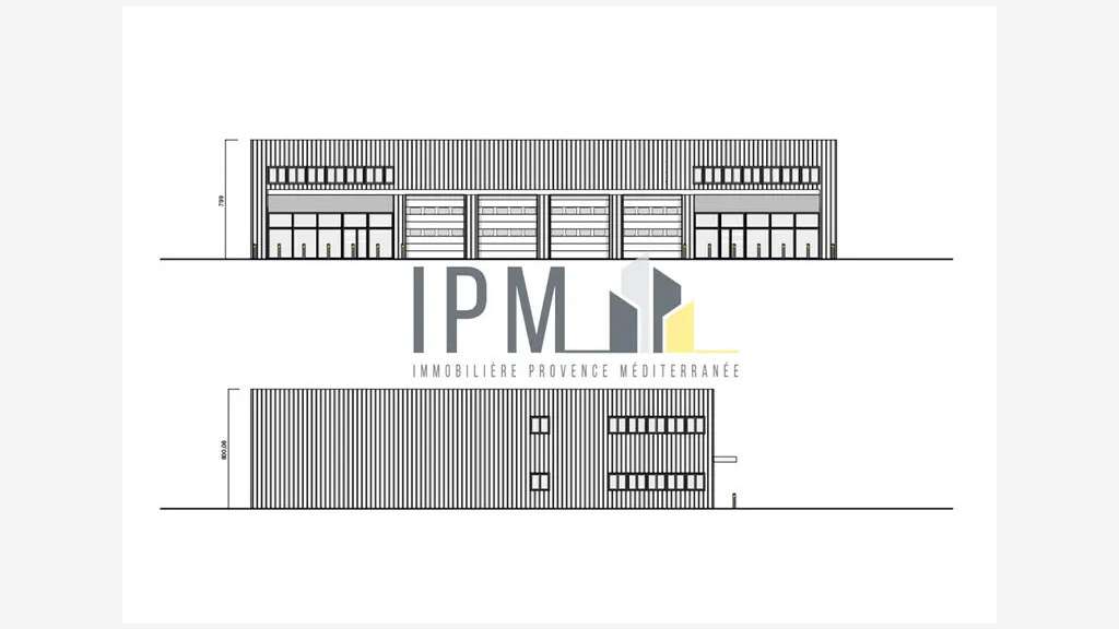 A louer bâtiment industriel 600m² Gardanne ZI Avon