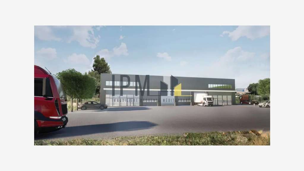 A louer bâtiment industriel 600m² Gardanne ZI Avon