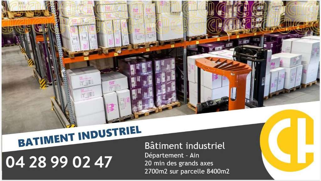 A louer local industriel 2786m² Plastic Vallée