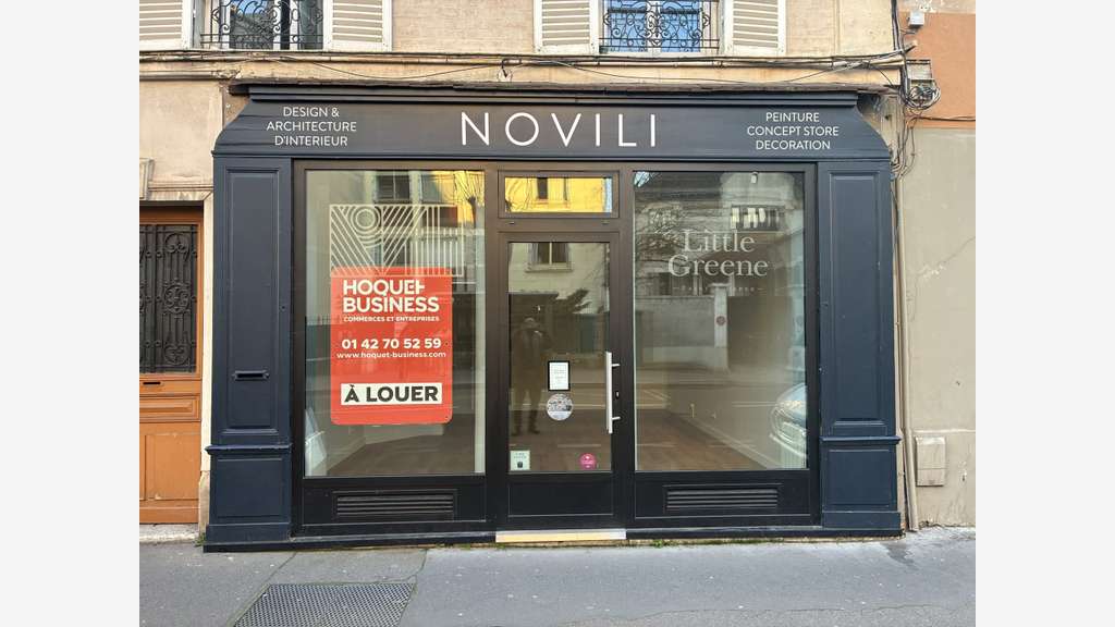 A louer boutique rénovée 35m² à Asnières sur Seine