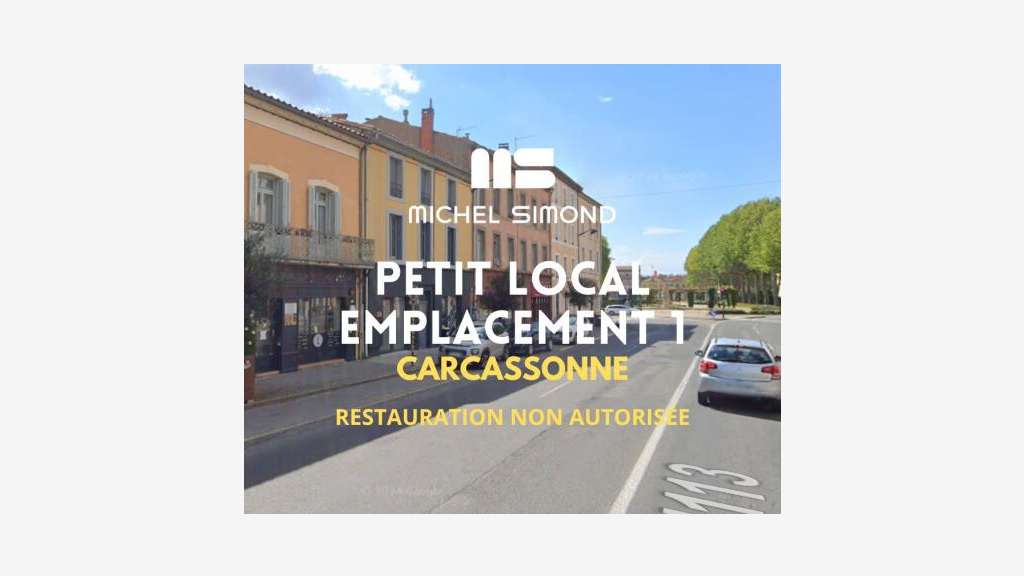 A louer local très bien situé 12m² à Carcassonne