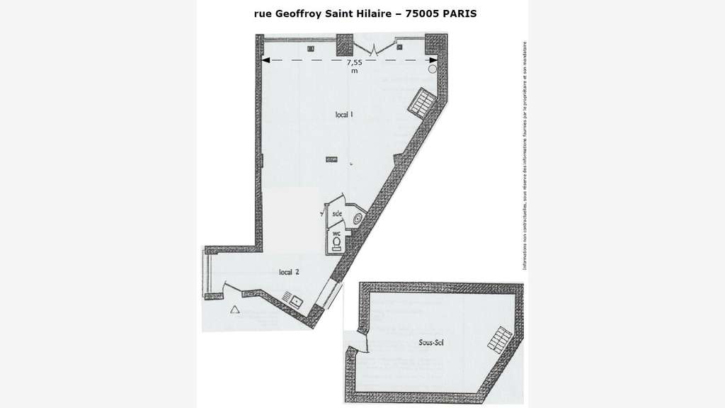 Location boutique prox Jardin des Plantes 75005