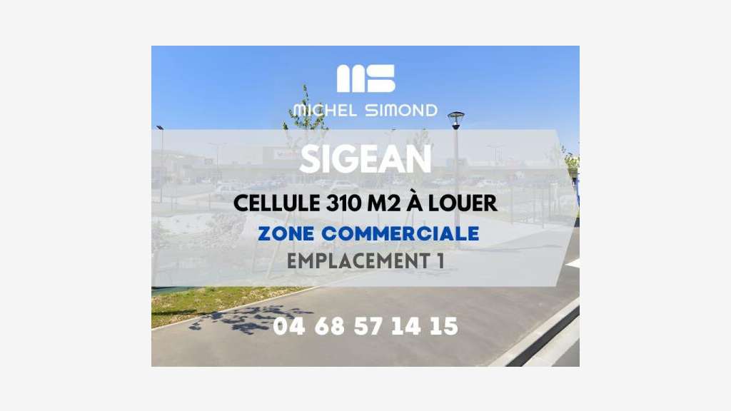 A louer cellule commerciale neuve 310m² à Sigean