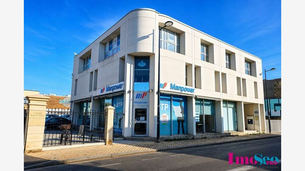 Bureaux PMR de 271m² à louer en R+2 à Bordeaux