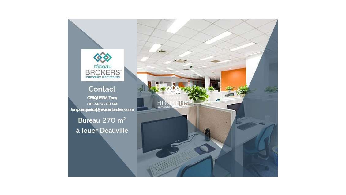 A louer bureau de 80 à 270m² centre de Deauville