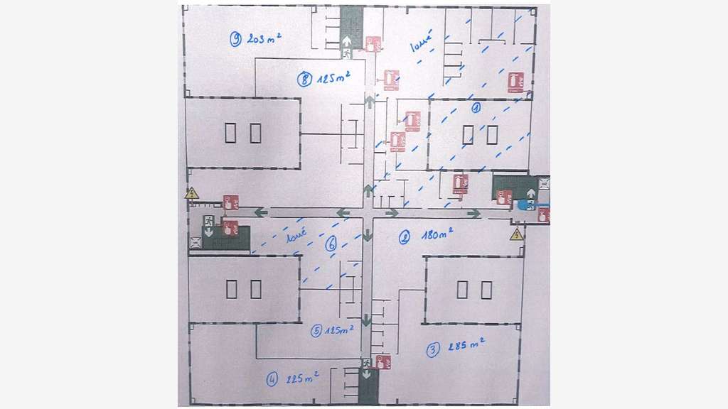 Bureaux de 124 à 285m² à louer Dardilly Techlid 