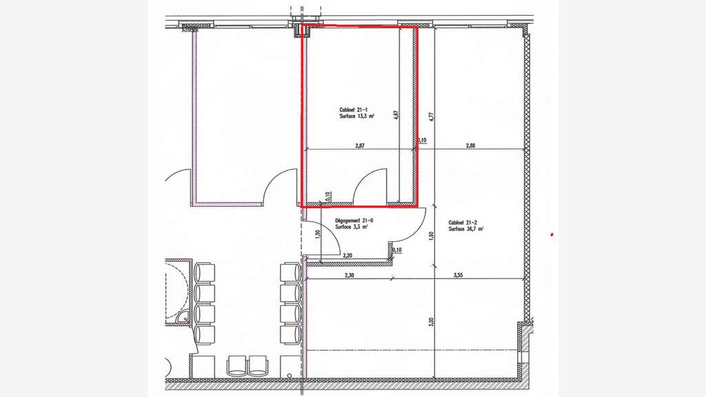 A louer bureaux de 15m² en ZAC à Roquevaire
