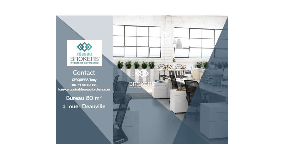Bureau de 80 à 270m² centre ville de Deauville