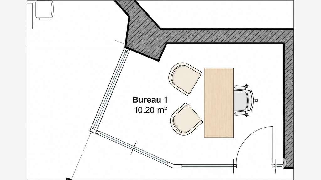 A louer bureau de 10m² à Gimont quartier Cahuzac