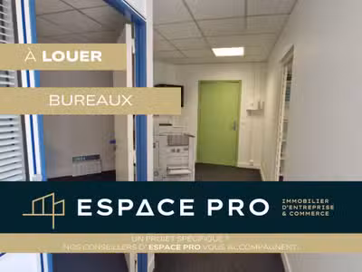A louer bureaux aménagés de 74m² au Nord de Caen
