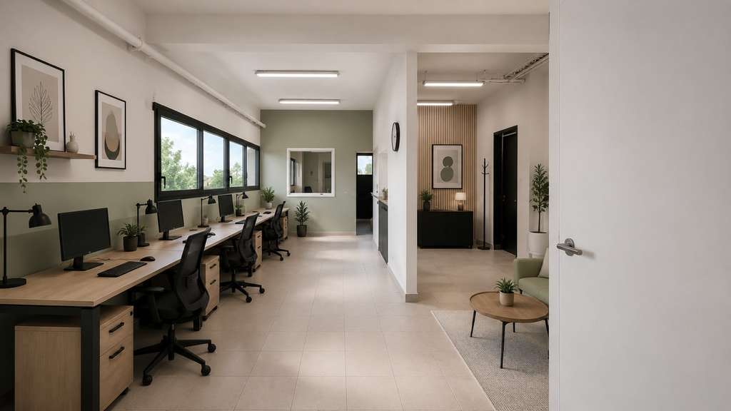 A louer bureaux 91m² immeuble de standing à Acajou